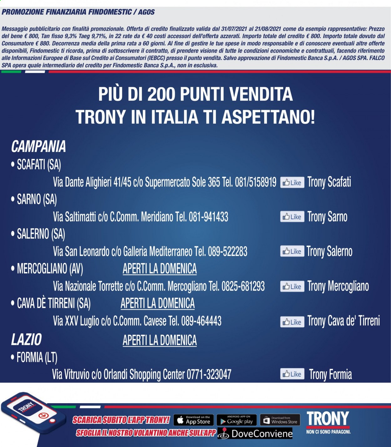 Volantino Trony - 31/7/2021 - 21/8/2021. Pagina 16