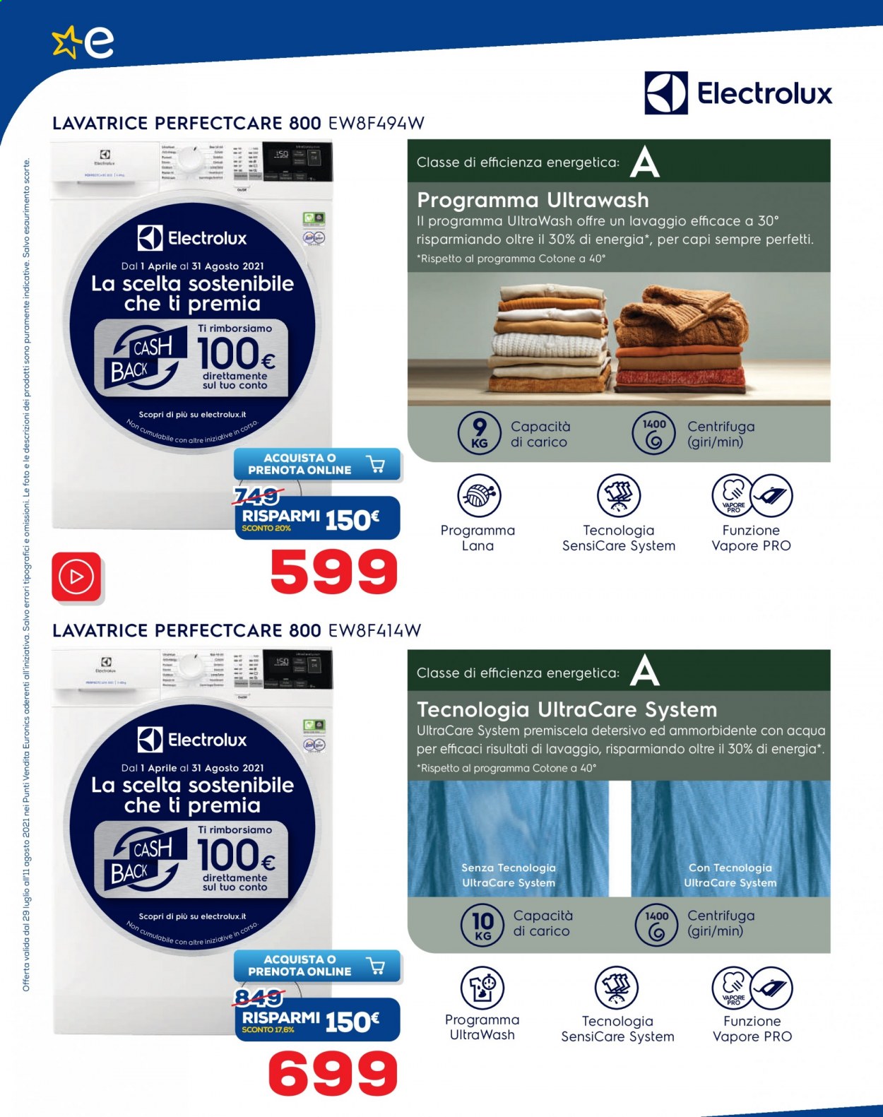 Volantino Euronics - 29/7/2021 - 11/8/2021. Pagina 4