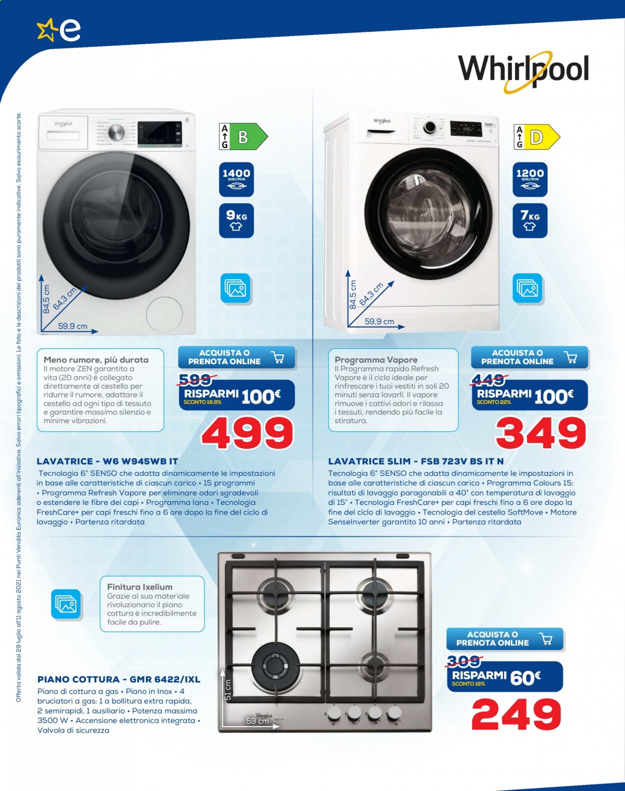 Volantino Euronics - 29/7/2021 - 11/8/2021. Pagina 16