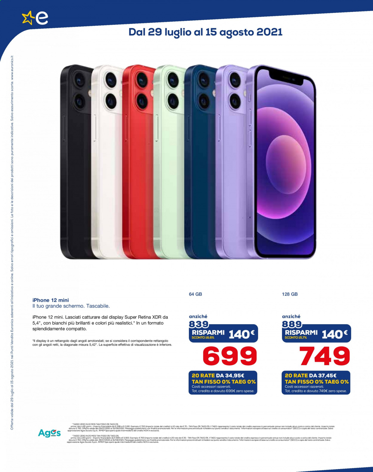 Volantino Euronics - 29/7/2021 - 31/8/2021. Pagina 5