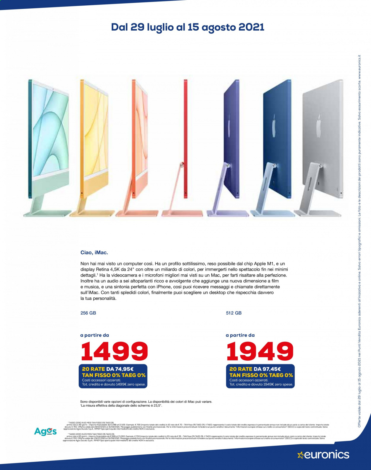 Volantino Euronics - 29/7/2021 - 31/8/2021. Pagina 14