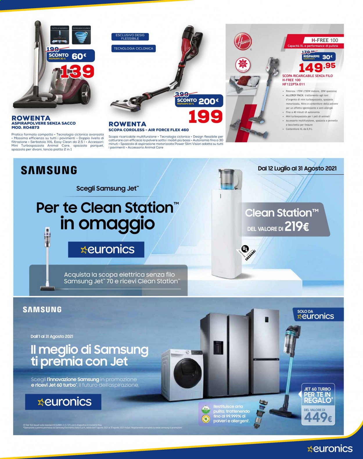 Volantino Euronics - 29/7/2021 - 31/8/2021. Pagina 21
