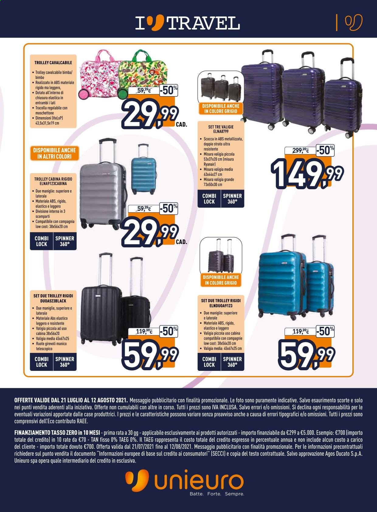 Volantino Unieuro - 21/7/2021 - 12/8/2021. Pagina 13