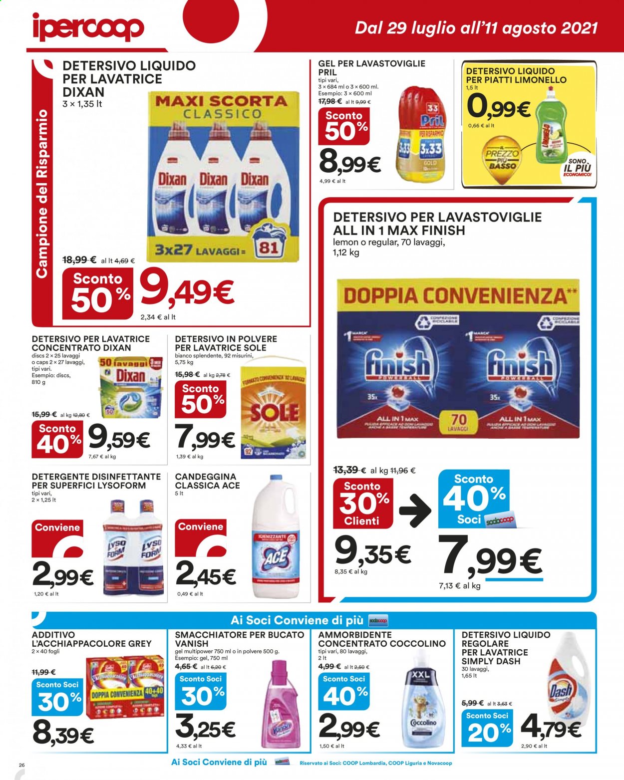 Volantino Coop - 29/7/2021 - 11/8/2021. Pagina 26