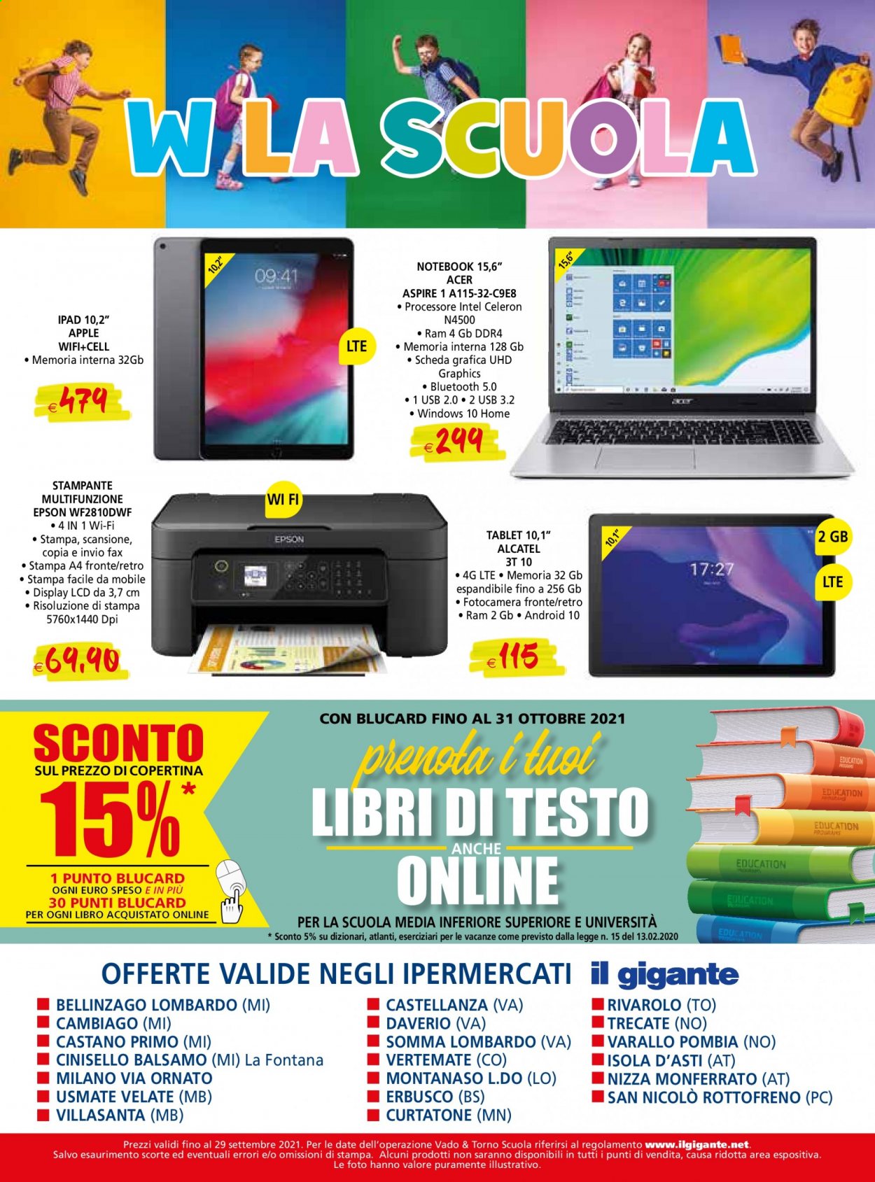 Volantino Il Gigante - 2/8/2021 - 29/9/2021. Pagina 32