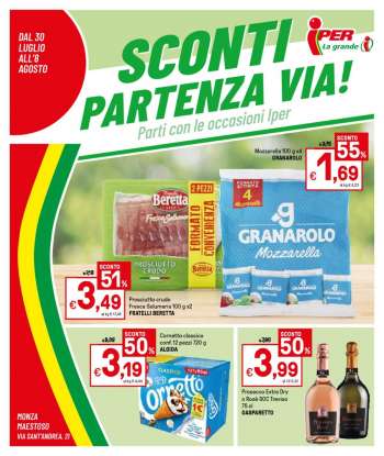Volantino Iper, La grande i - 30.7.2021 - 8.8.2021.