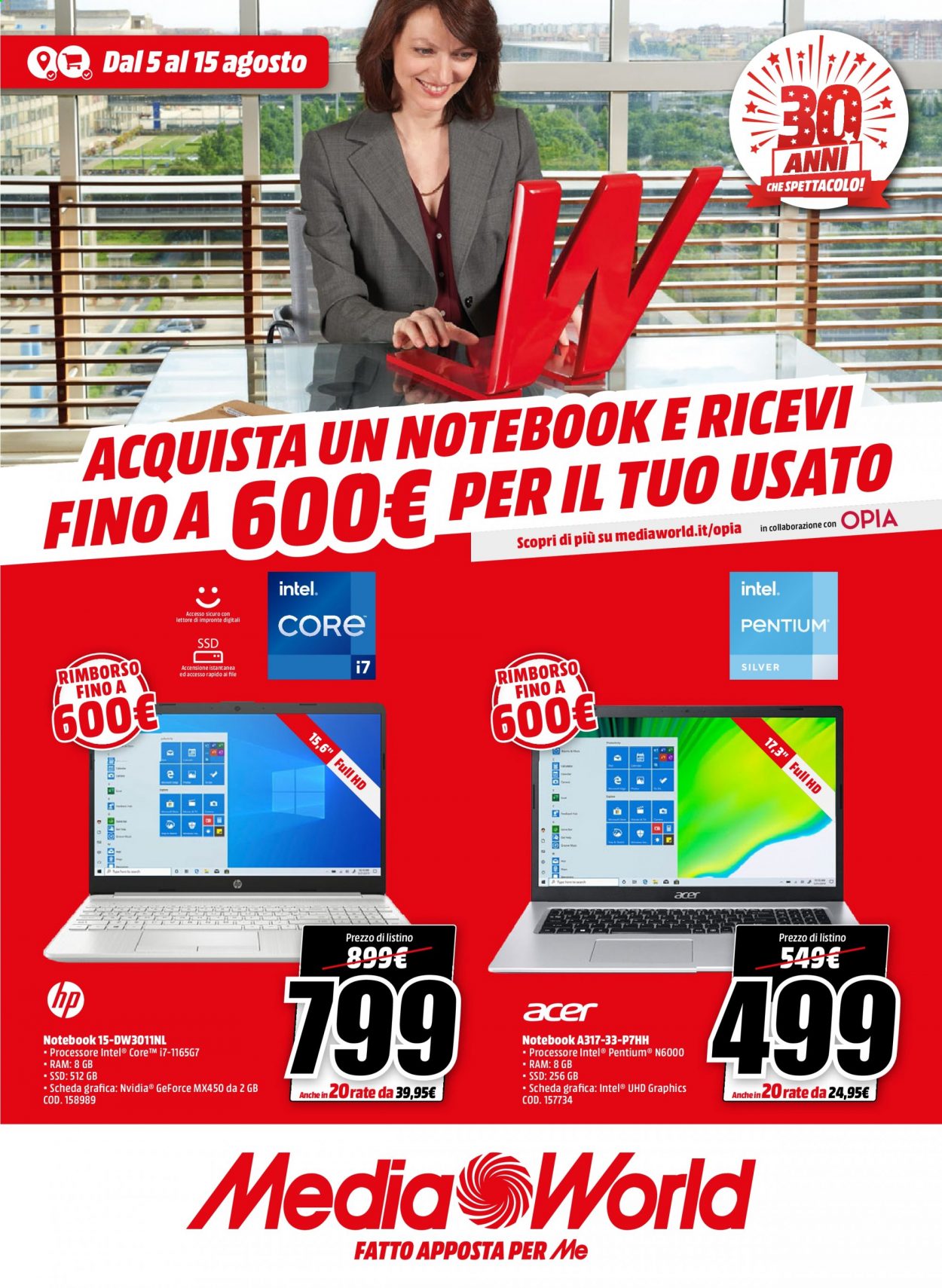 Volantino MediaWorld - 5/8/2021 - 15/8/2021. Pagina 1