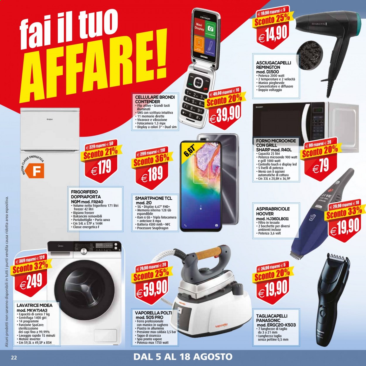 Volantino Il Gigante - 5/8/2021 - 18/8/2021. Pagina 22