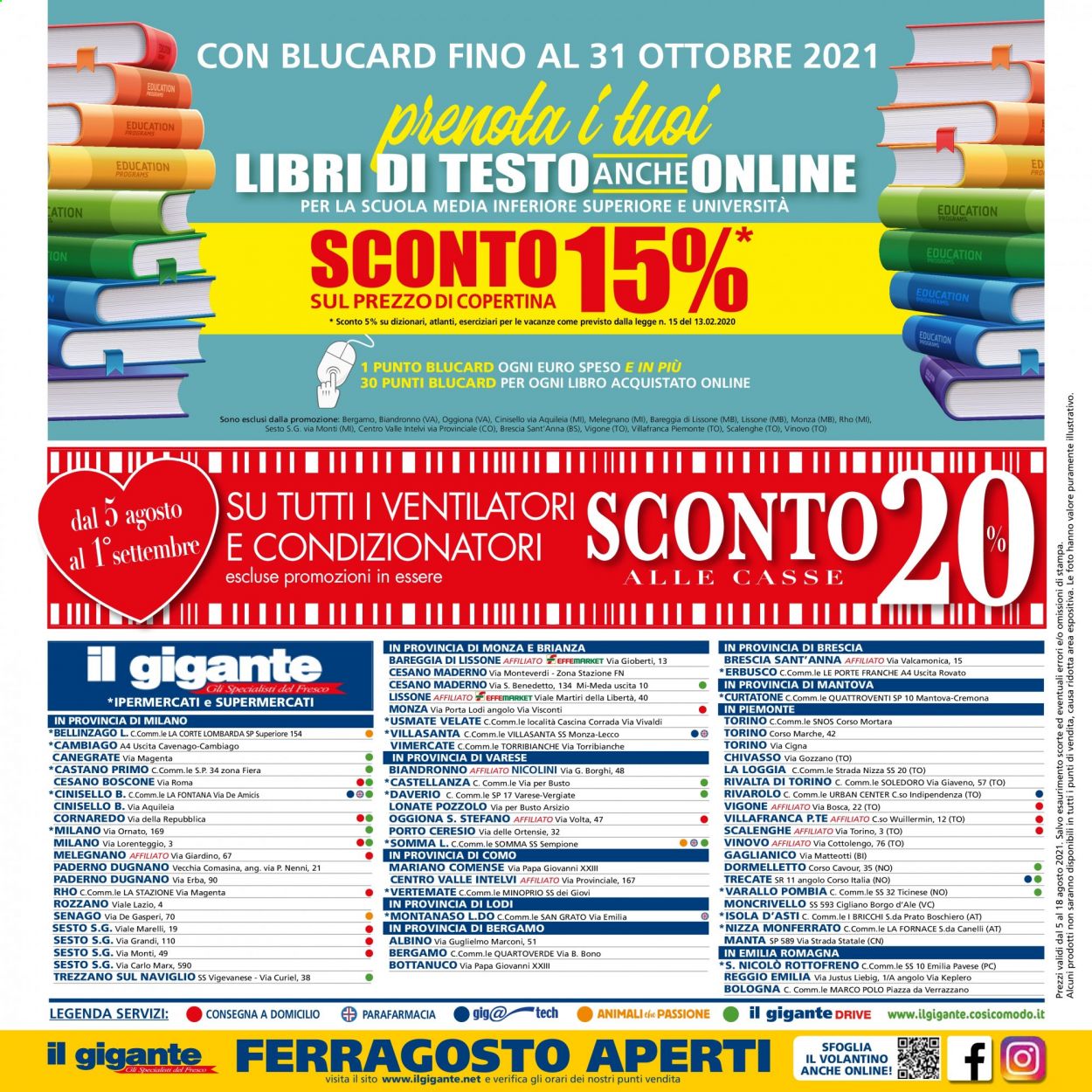 Volantino Il Gigante - 5/8/2021 - 18/8/2021. Pagina 24