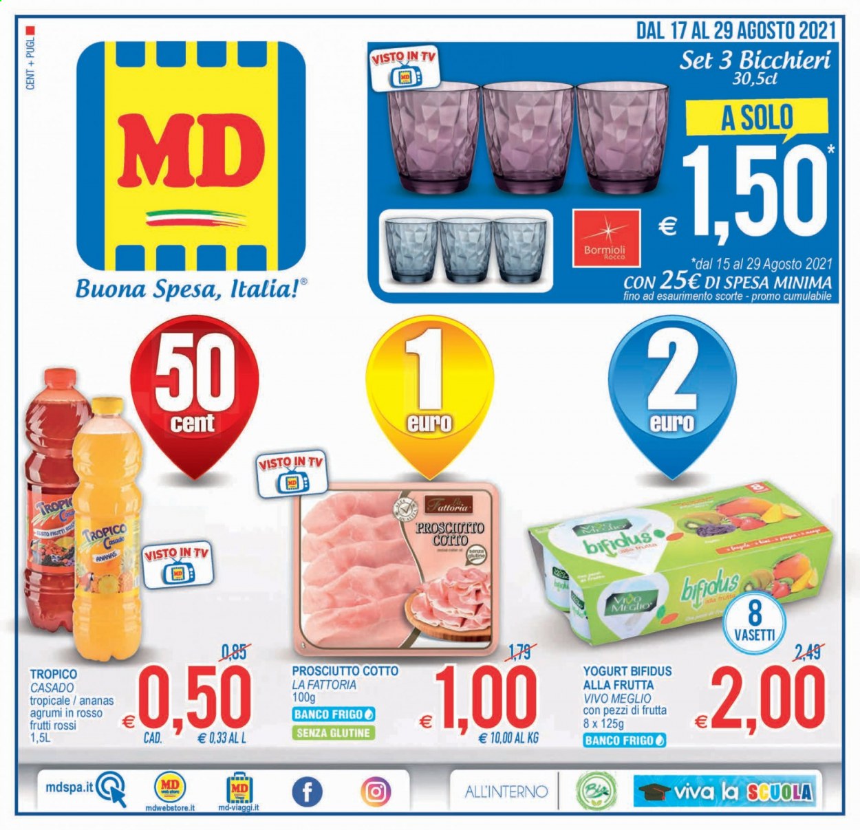 Volantino MD Discount - 17/8/2021 - 29/8/2021. Pagina 1