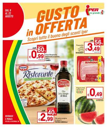 Volantino Iper, La grande i - 9.8.2021 - 22.8.2021.