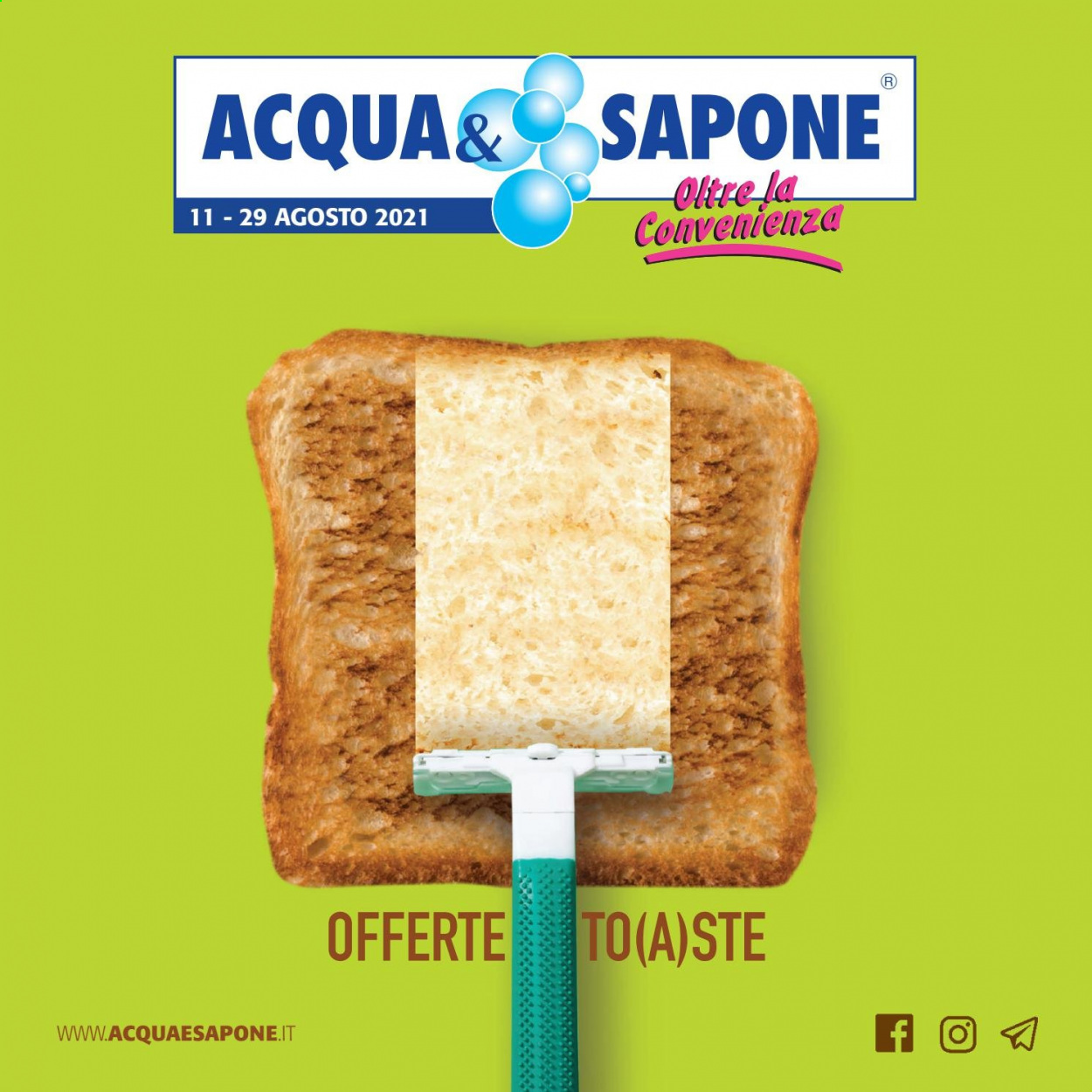 Volantino Acqua & Sapone - 11/8/2021 - 29/8/2021. Pagina 1