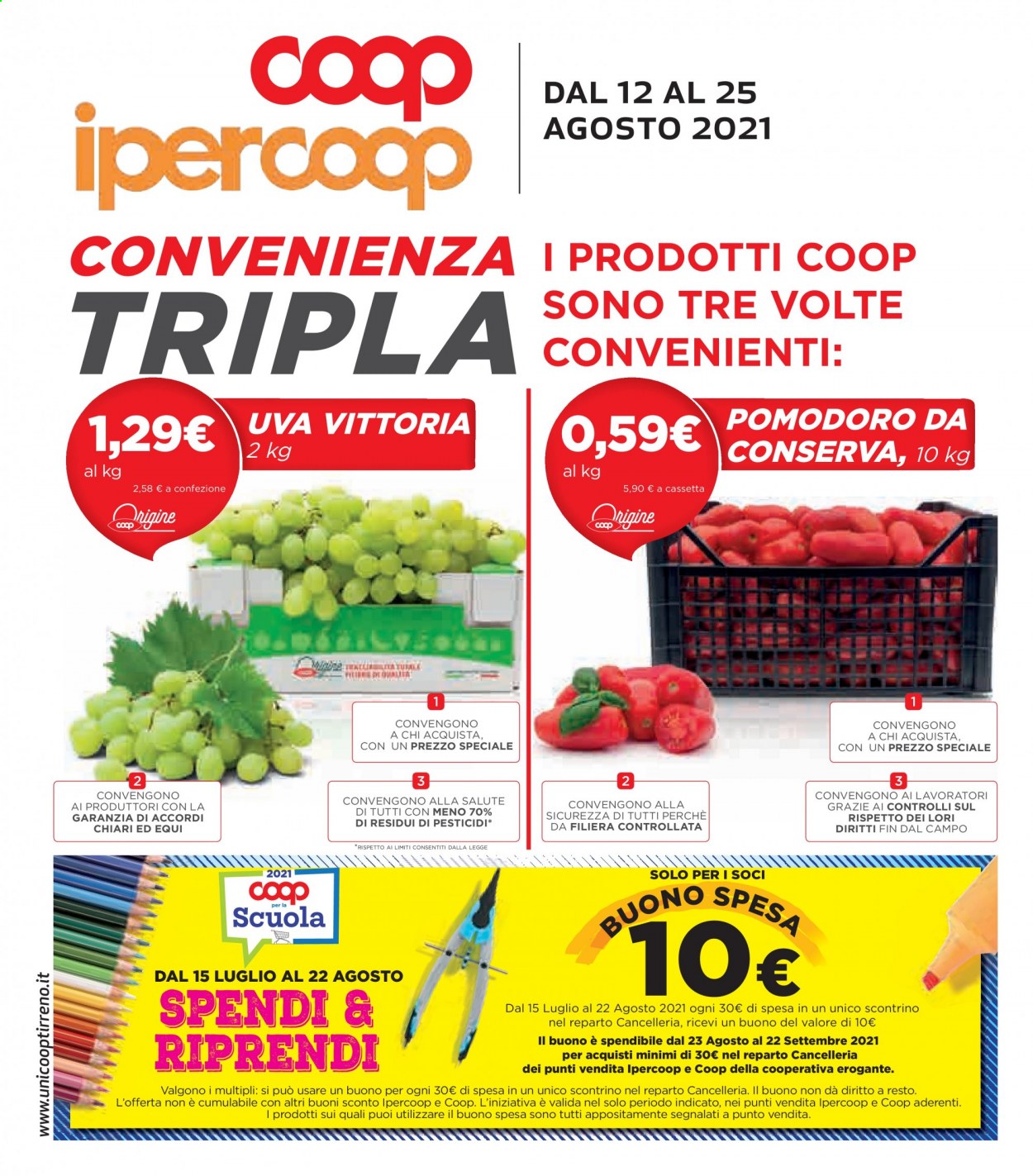 Leták Coop - 12.8.2021 - 25.8.2021. Strana 1