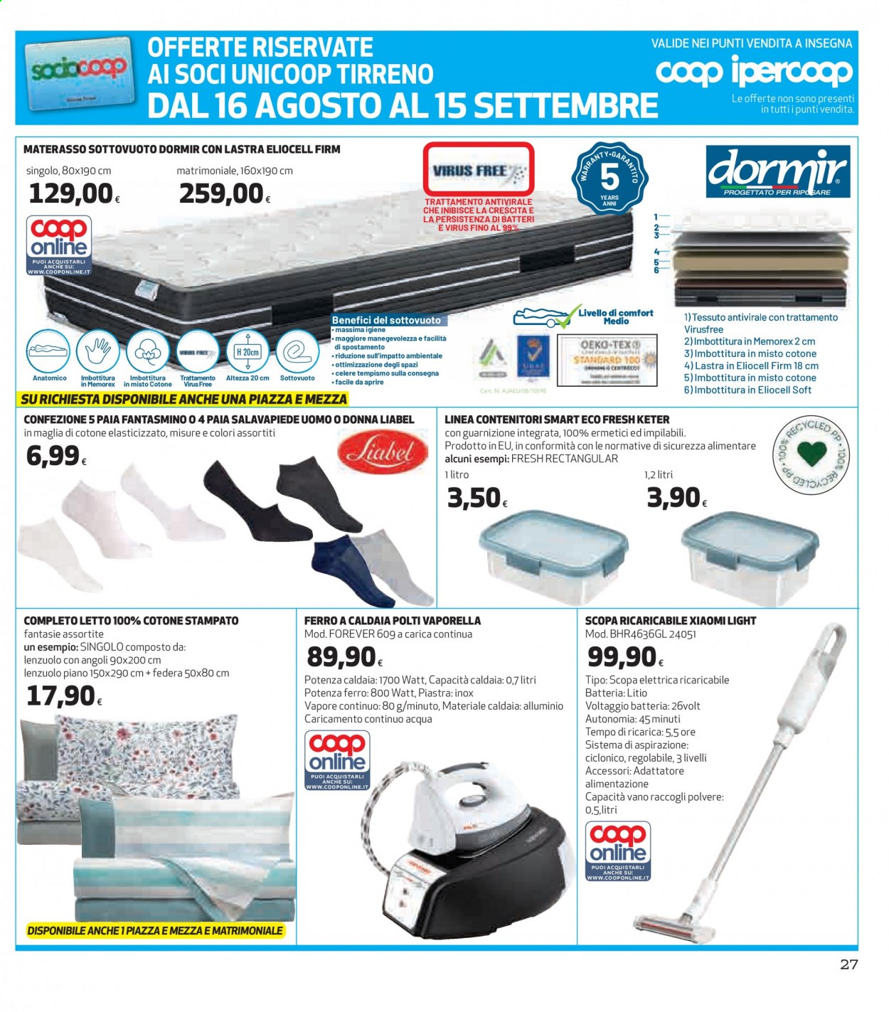 Volantino Coop - 12/8/2021 - 25/8/2021. Pagina 27