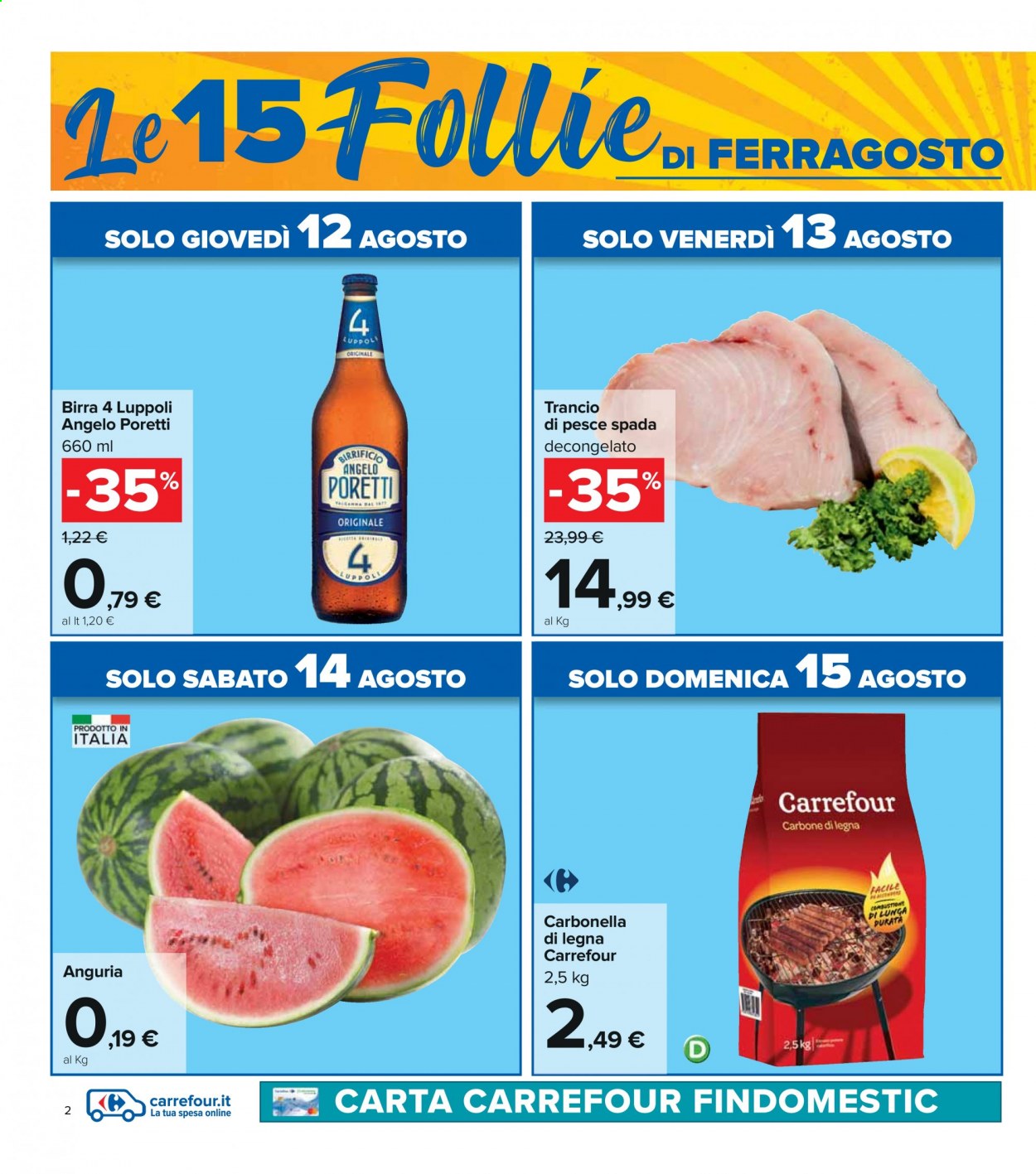 Volantino Carrefour - 12/8/2021 - 26/8/2021. Pagina 2
