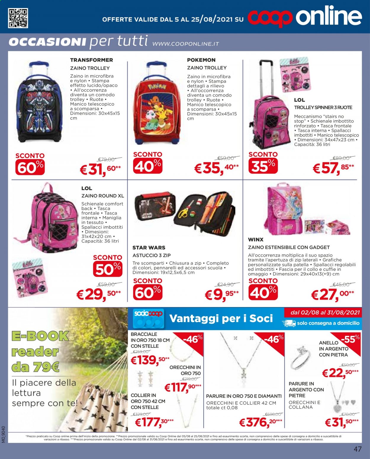 Volantino Coop - 12/8/2021 - 25/8/2021. Pagina 47
