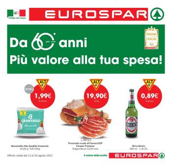 Volantino Eurospar - 12.8.2021 - 25.8.2021.