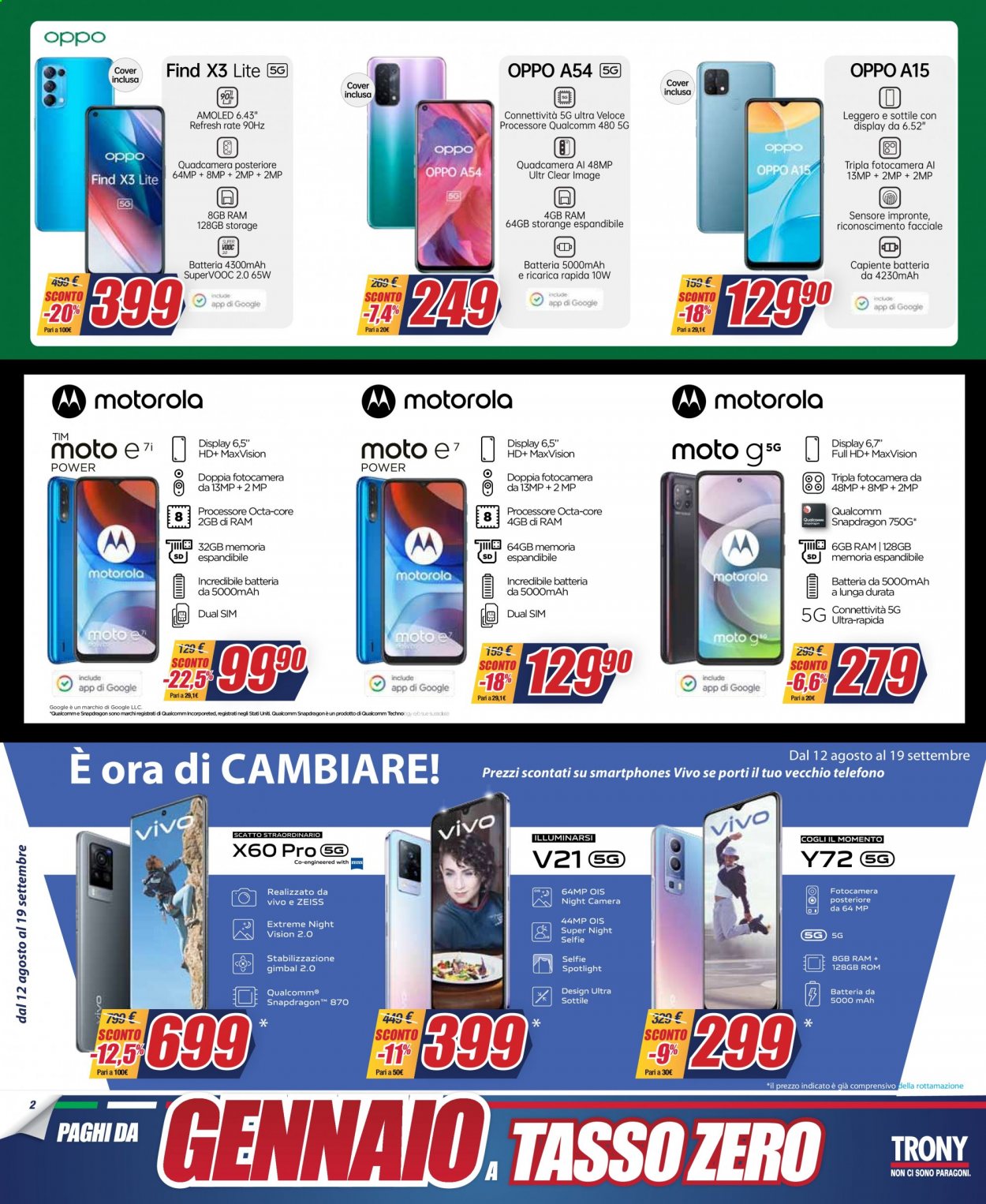 Volantino Trony - 12/8/2021 - 25/8/2021. Pagina 2