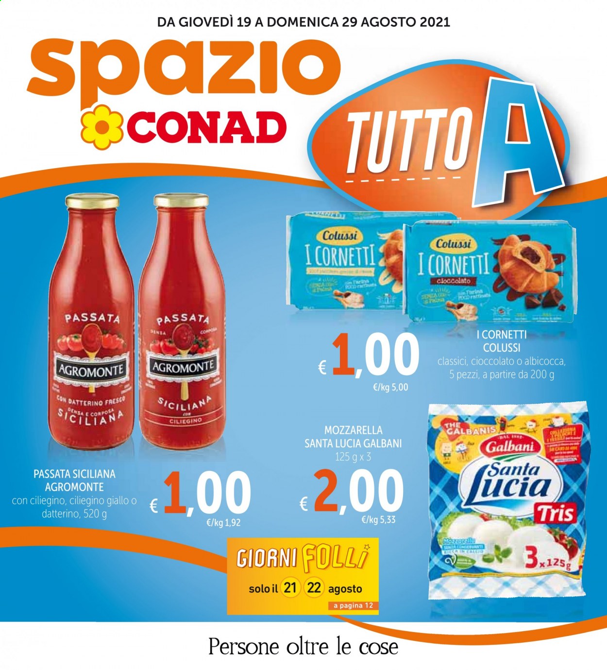 Volantino Conad - 19/8/2021 - 29/8/2021. Pagina 1