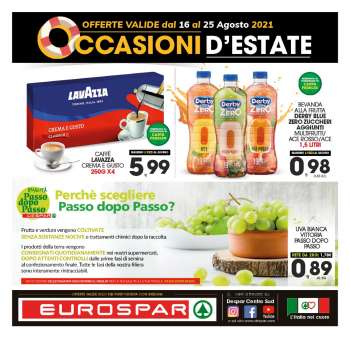 Volantino Eurospar - 16.8.2021 - 25.8.2021.