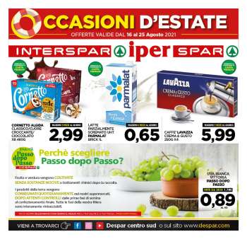 Volantino Interspar - 16.8.2021 - 25.8.2021.