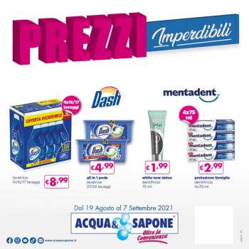 Volantino Acqua & Sapone - 19.8.2021 - 7.9.2021.