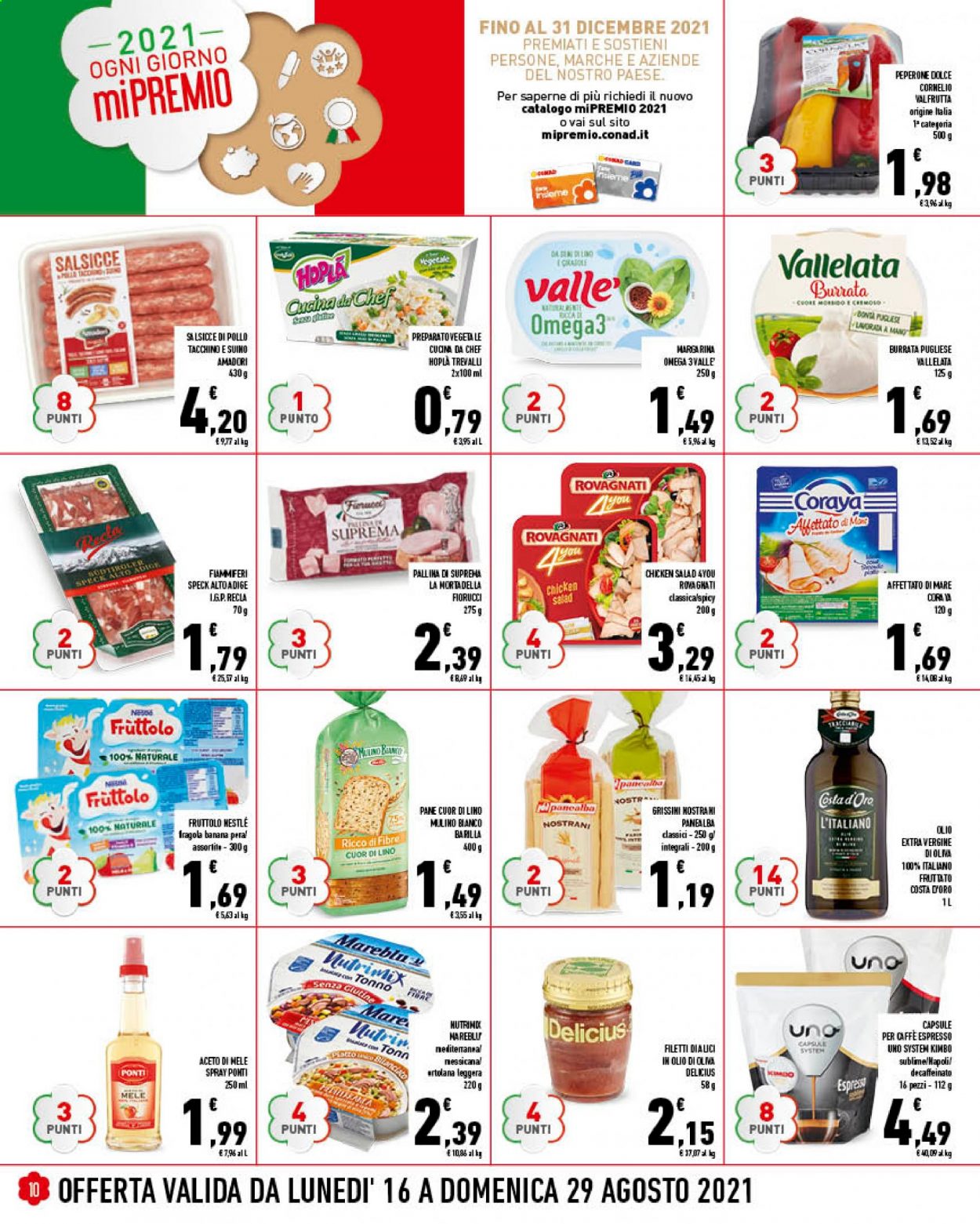 Volantino Conad - 18/8/2021 - 24/8/2021. Pagina 10