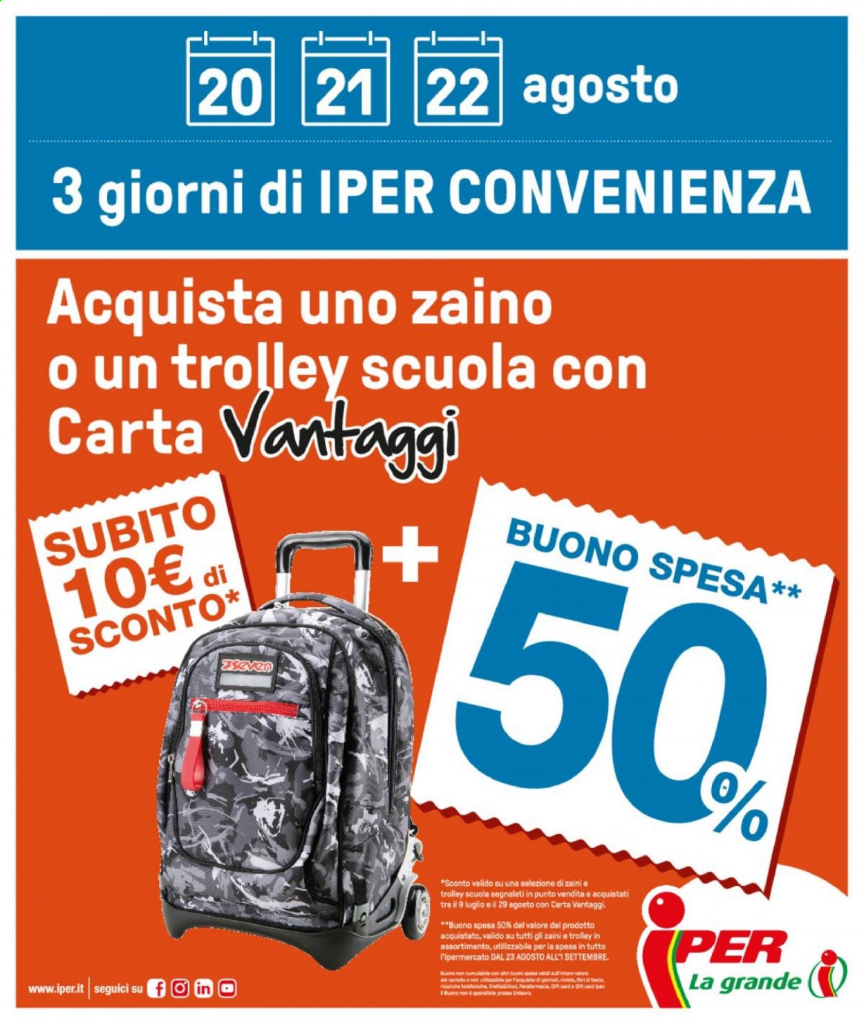 Volantino Iper, La grande i - 20/8/2021 - 1/9/2021. Pagina 32