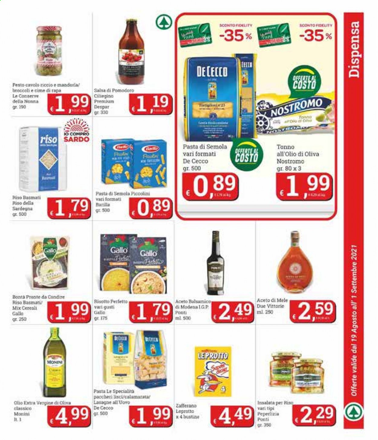 Volantino Eurospar - 19/8/2021 - 1/9/2021. Pagina 11