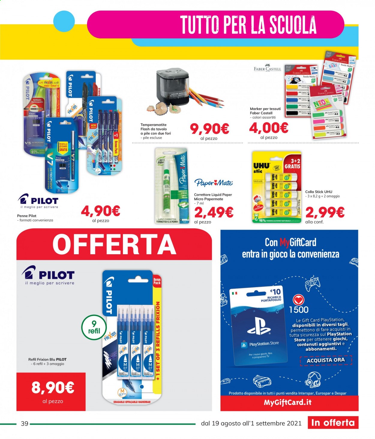 Volantino Interspar - 19/8/2021 - 1/9/2021. Pagina 39