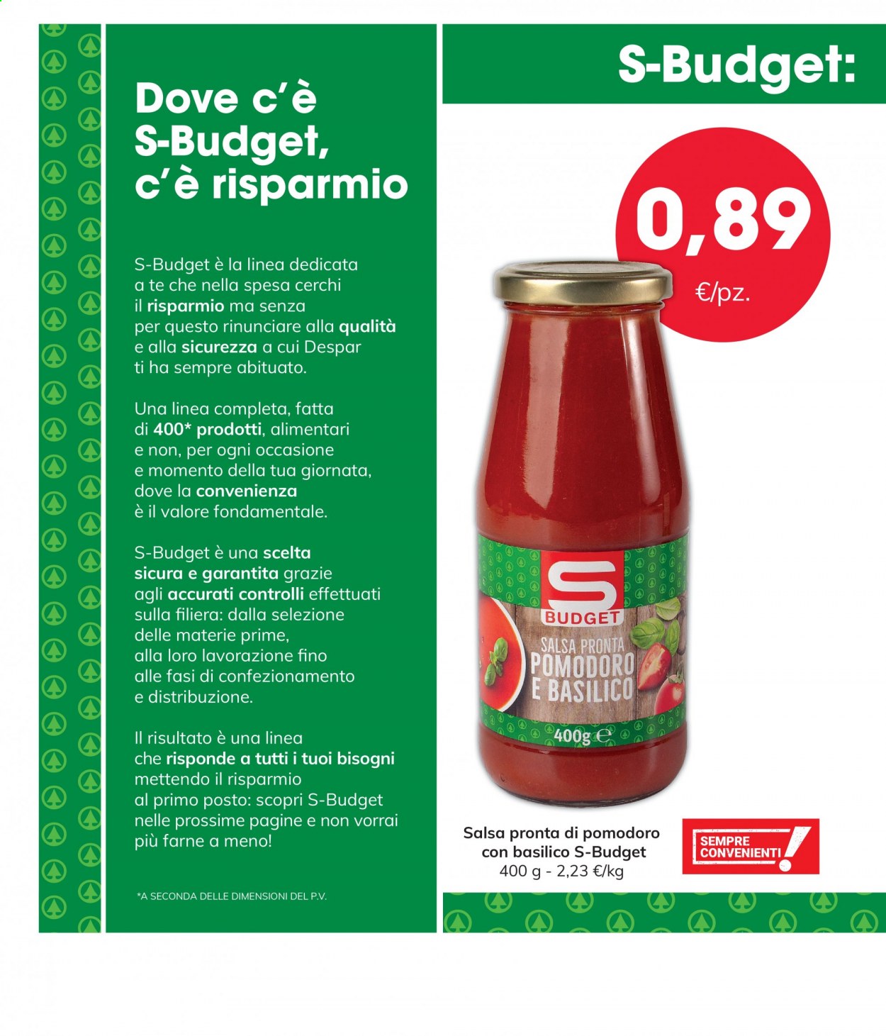 thumbnail - Volantino Despar - 19/8/2021 - 31/10/2021 - Prodotti in offerta - salsa di pomodoro. Pagina 2.