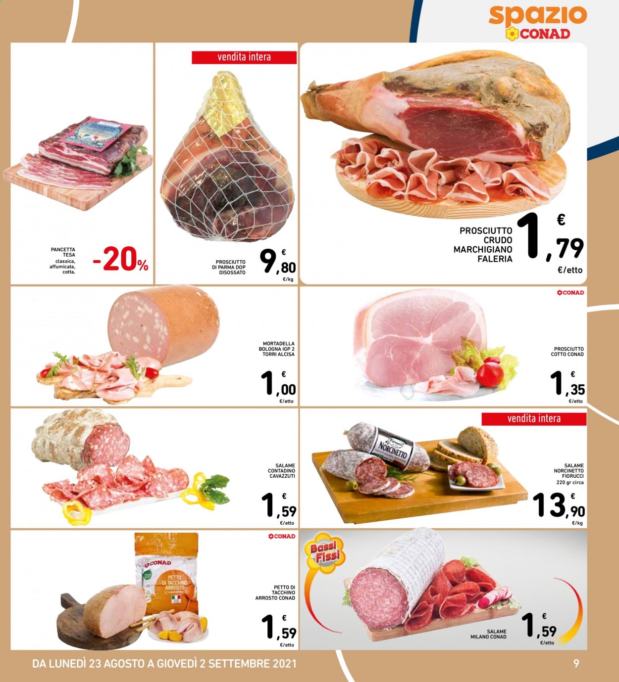 Volantino Conad - 23/8/2021 - 2/9/2021. Pagina 9