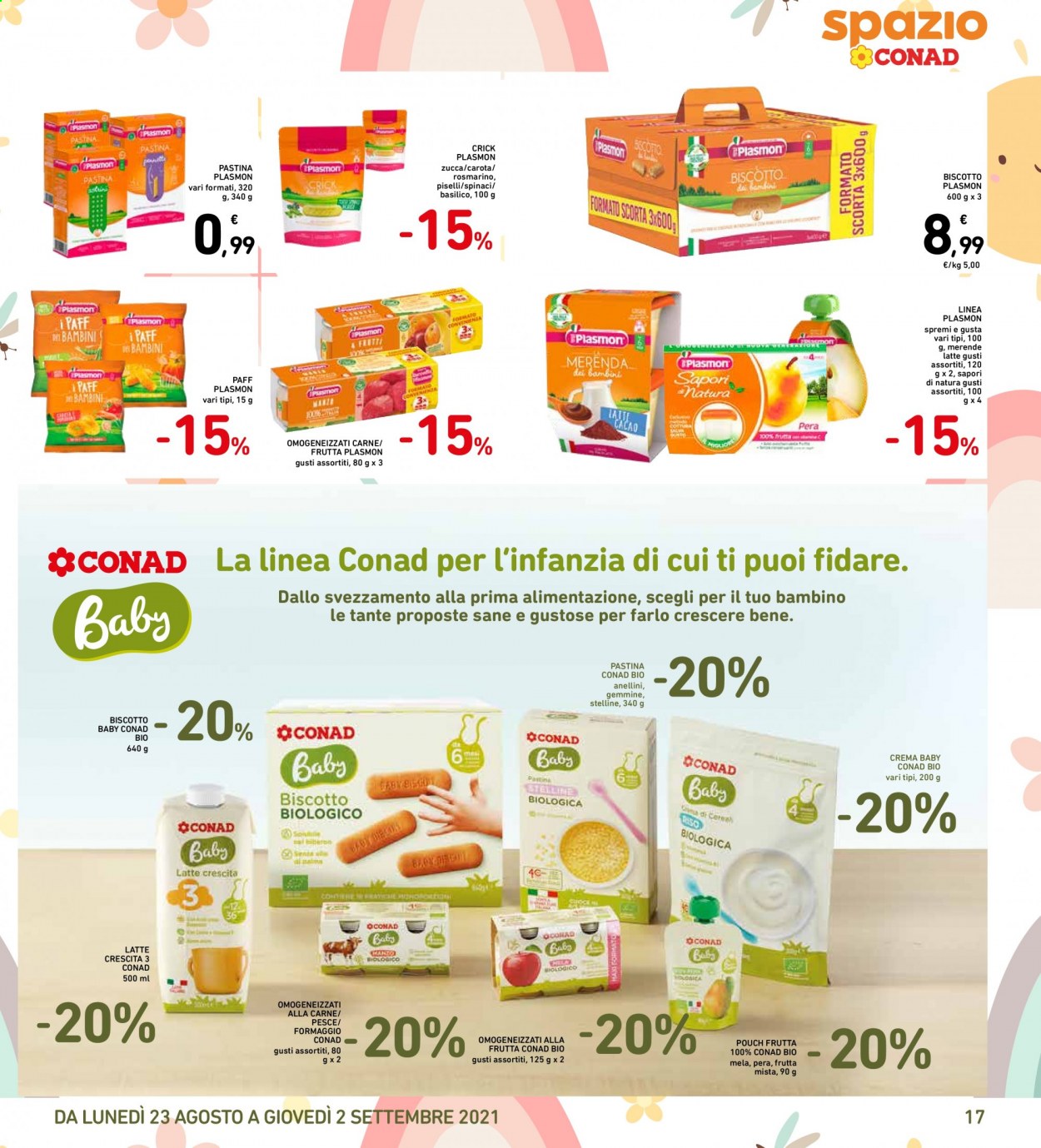 Volantino Conad - 23/8/2021 - 2/9/2021. Pagina 17