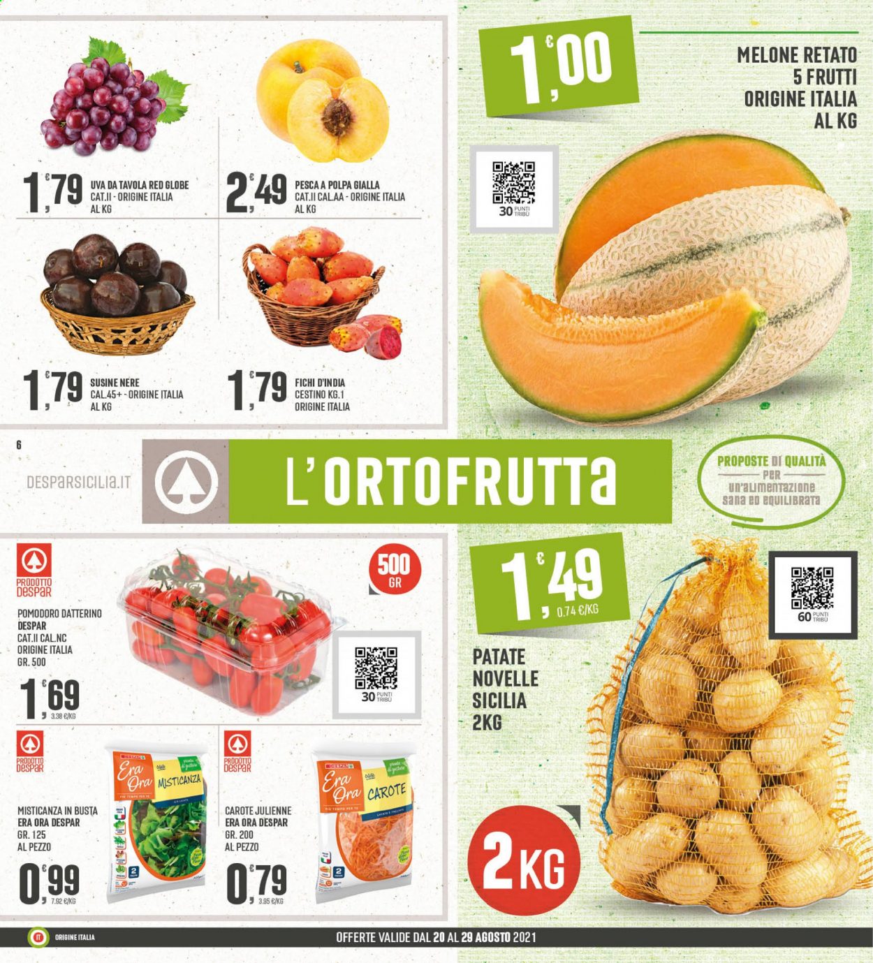 Volantino Eurospar - 20/8/2021 - 29/8/2021. Pagina 6