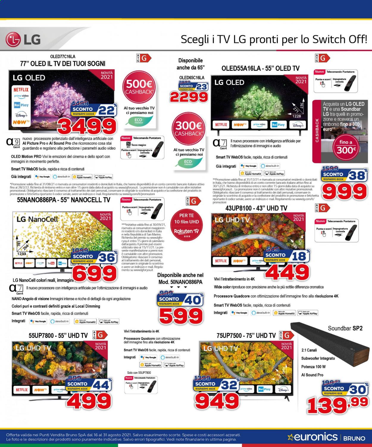 Volantino Euronics - 16/8/2021 - 31/8/2021. Pagina 15