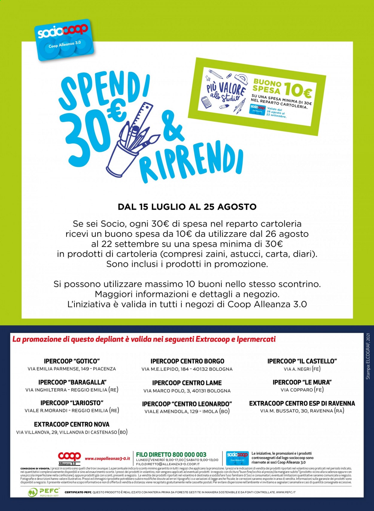 Volantino Coop - 15/7/2021 - 25/8/2021. Pagina 36
