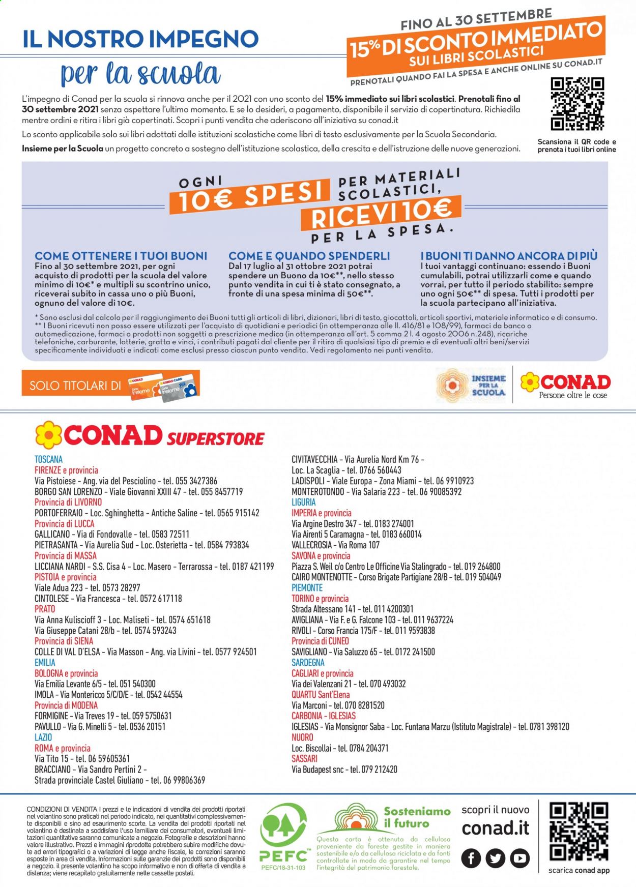 Volantino Conad - 26/8/2021 - 30/9/2021. Pagina 12