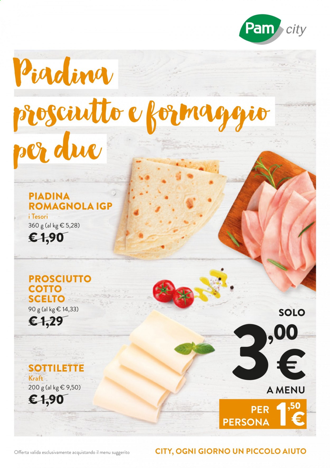 Volantino Pam city. Pagina 1