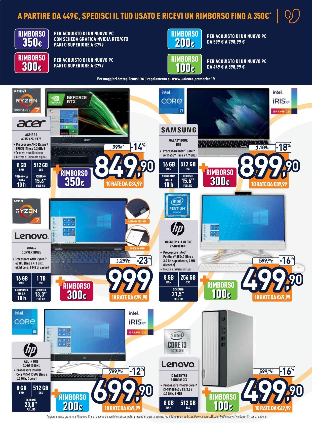 Volantino Unieuro - 20/8/2021 - 31/8/2021. Pagina 3