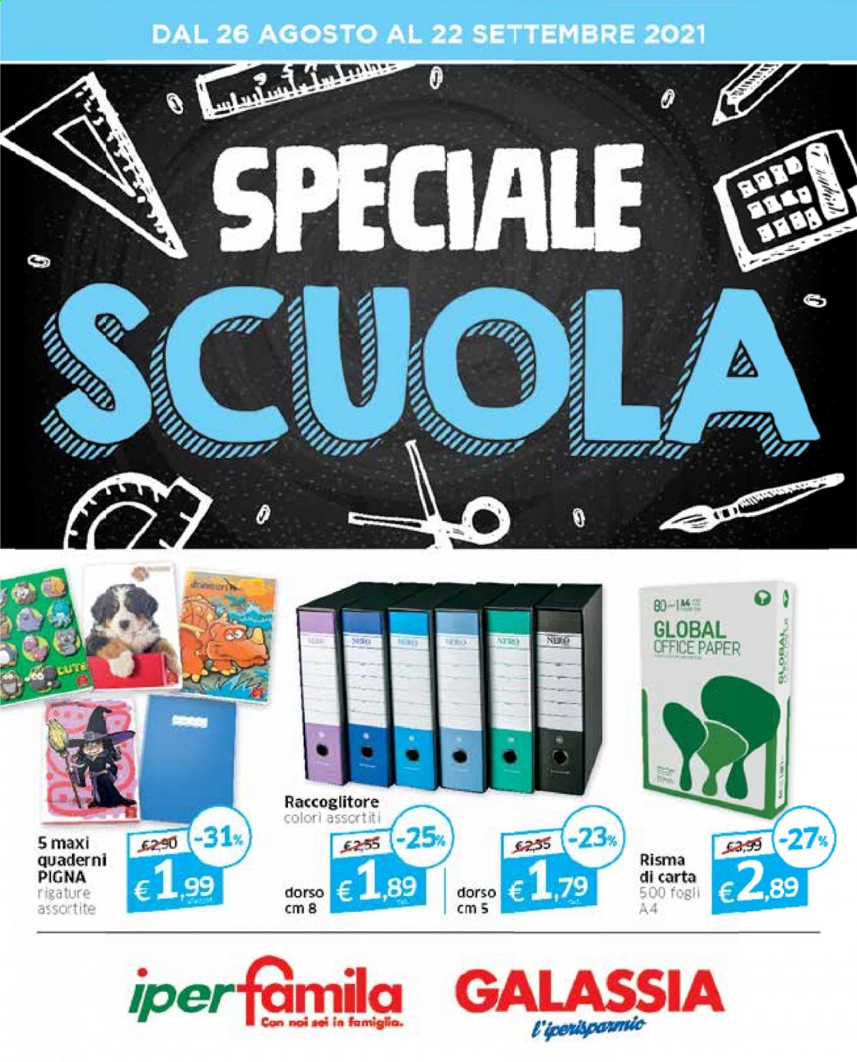 Volantino Famila - 26/8/2021 - 22/9/2021. Pagina 1