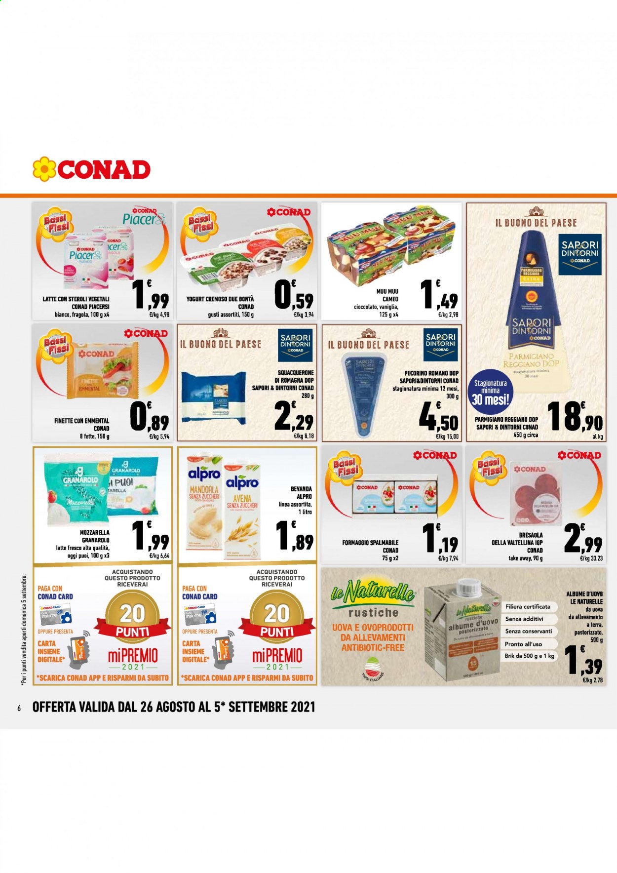 Volantino Conad - 26/8/2021 - 5/9/2021. Pagina 6