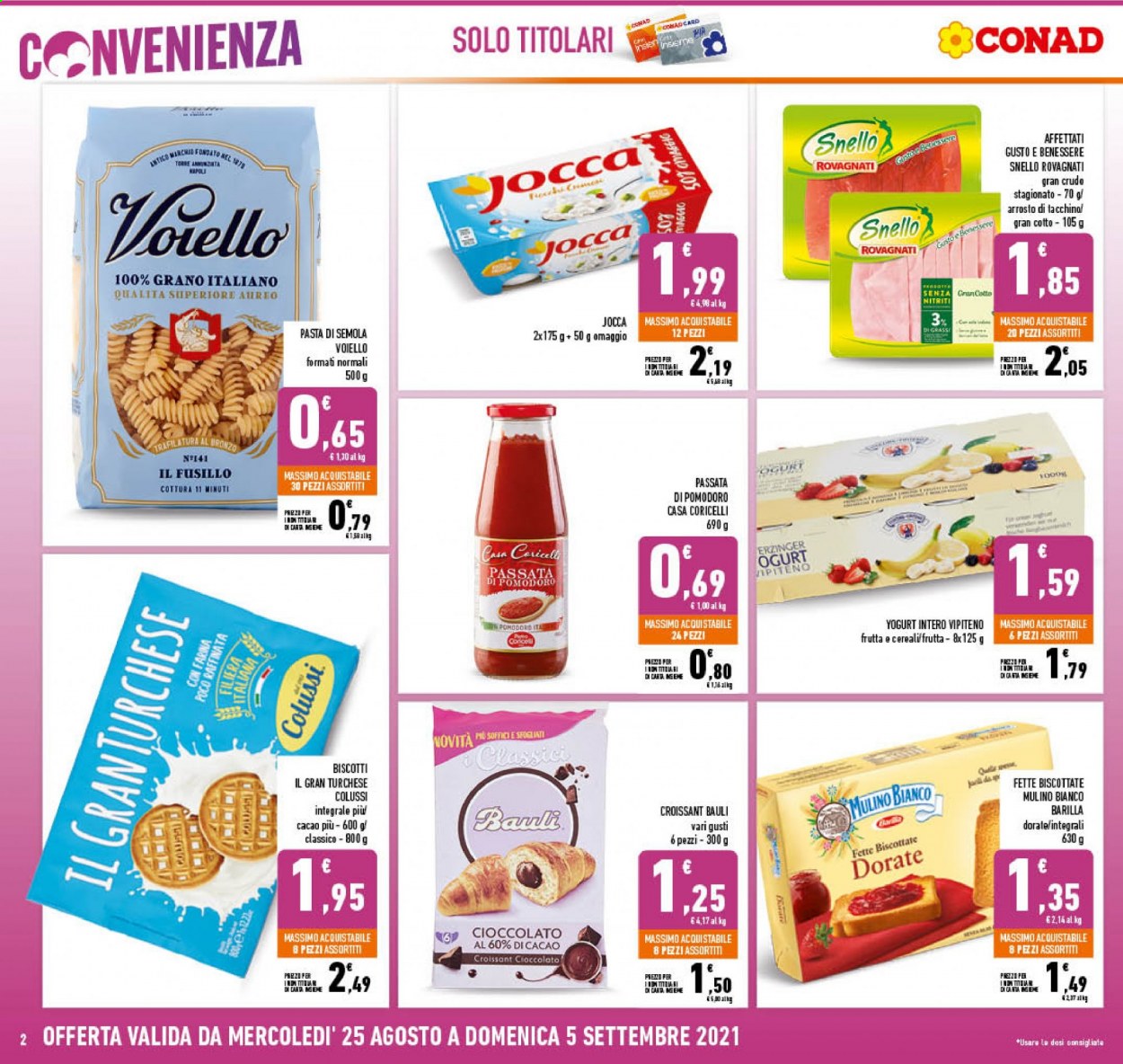 Volantino Conad - 25/8/2021 - 5/9/2021. Pagina 2