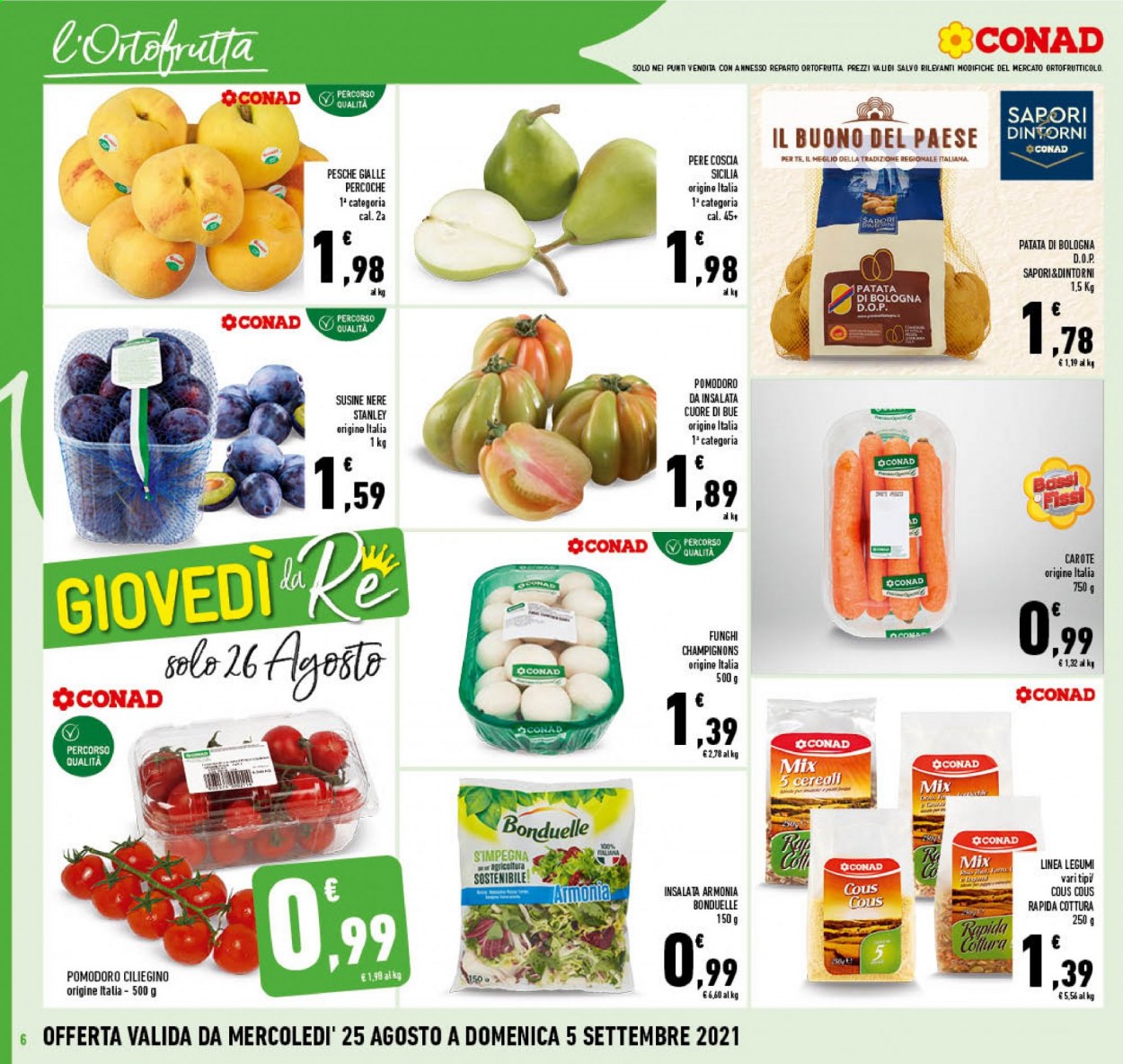 Volantino Conad - 25/8/2021 - 5/9/2021. Pagina 6