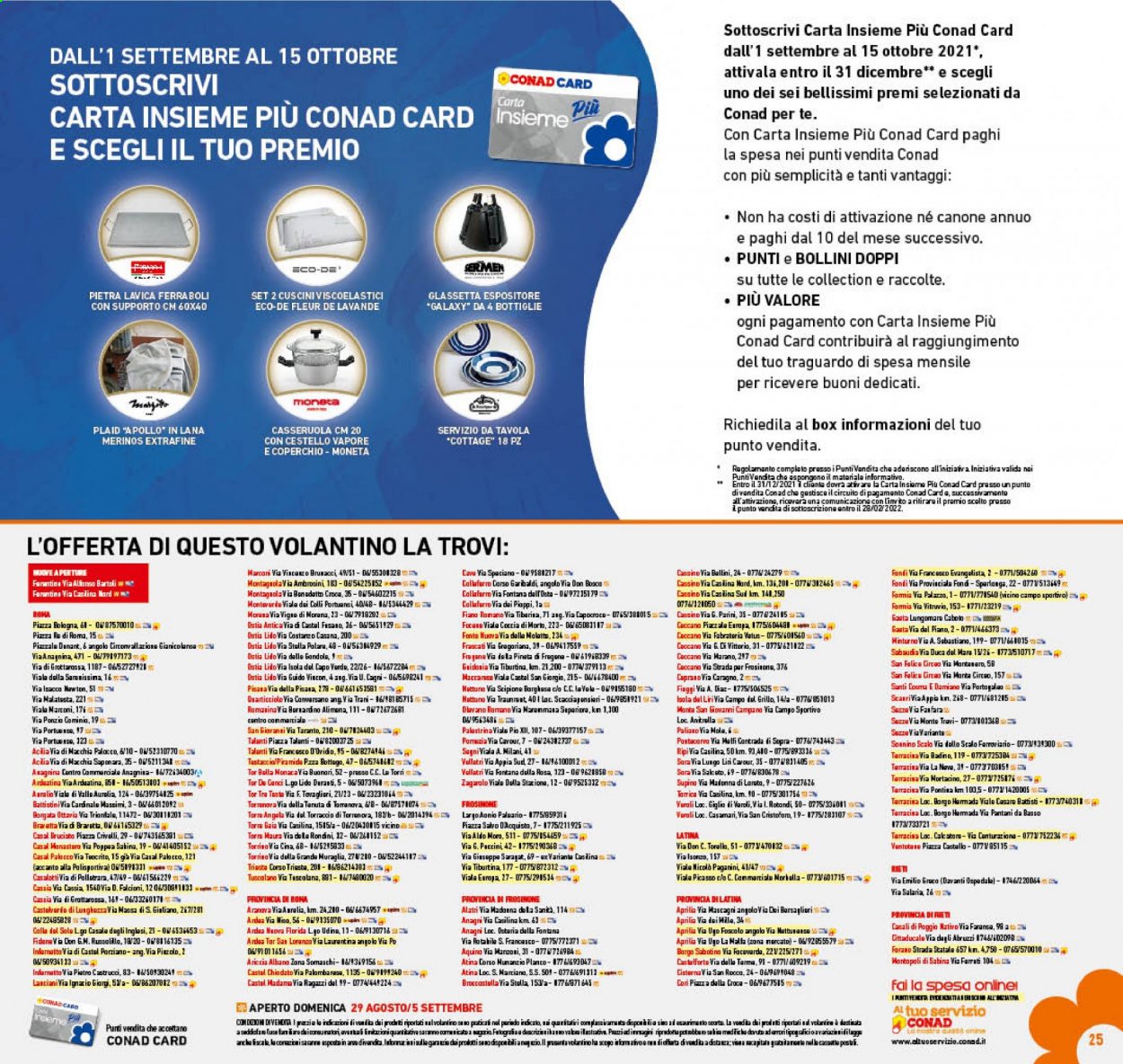 Volantino Conad - 25/8/2021 - 5/9/2021. Pagina 25