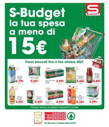 Volantino Eurospar - 19.8.2021 - 31.8.2021.