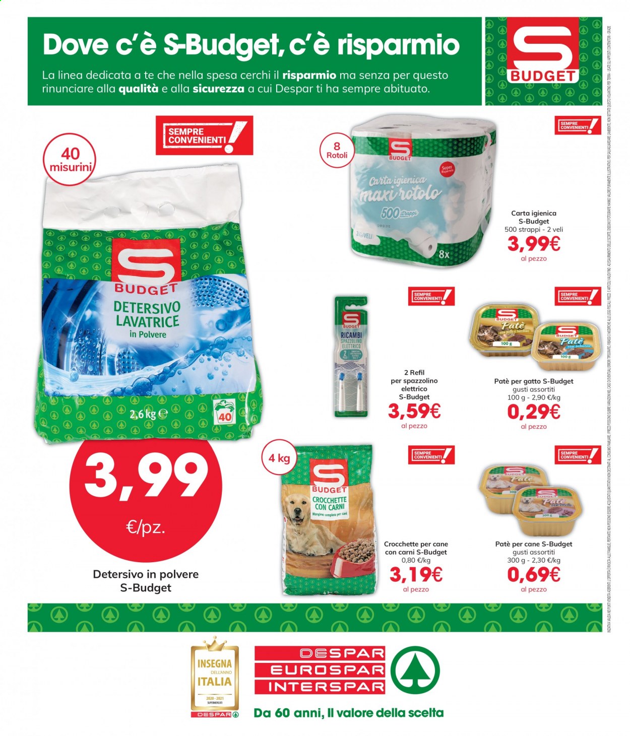 Volantino Eurospar - 19/8/2021 - 31/10/2021. Pagina 8