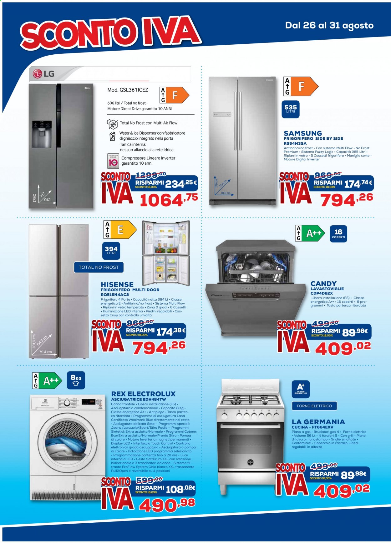 Volantino Euronics - 26/8/2021 - 31/8/2021. Pagina 17