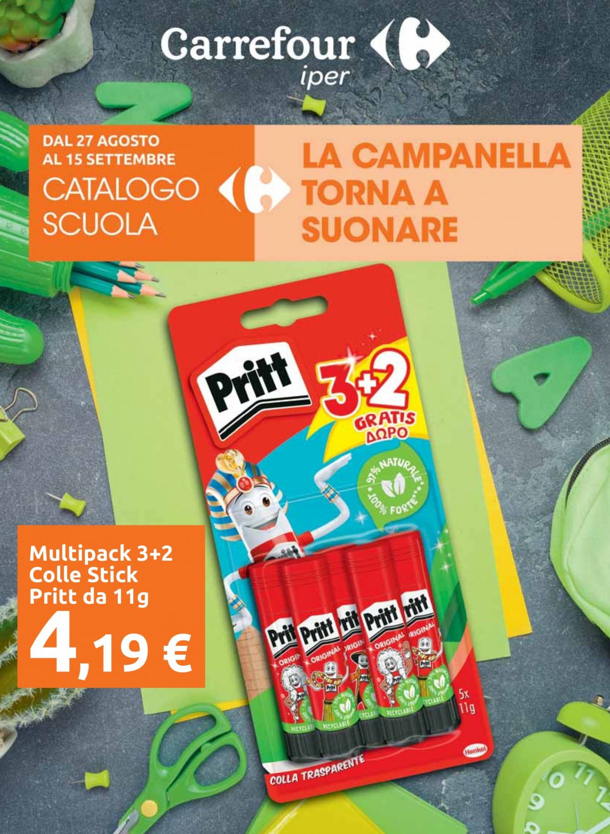 Volantino Carrefour - 27/8/2021 - 15/9/2021. Pagina 1