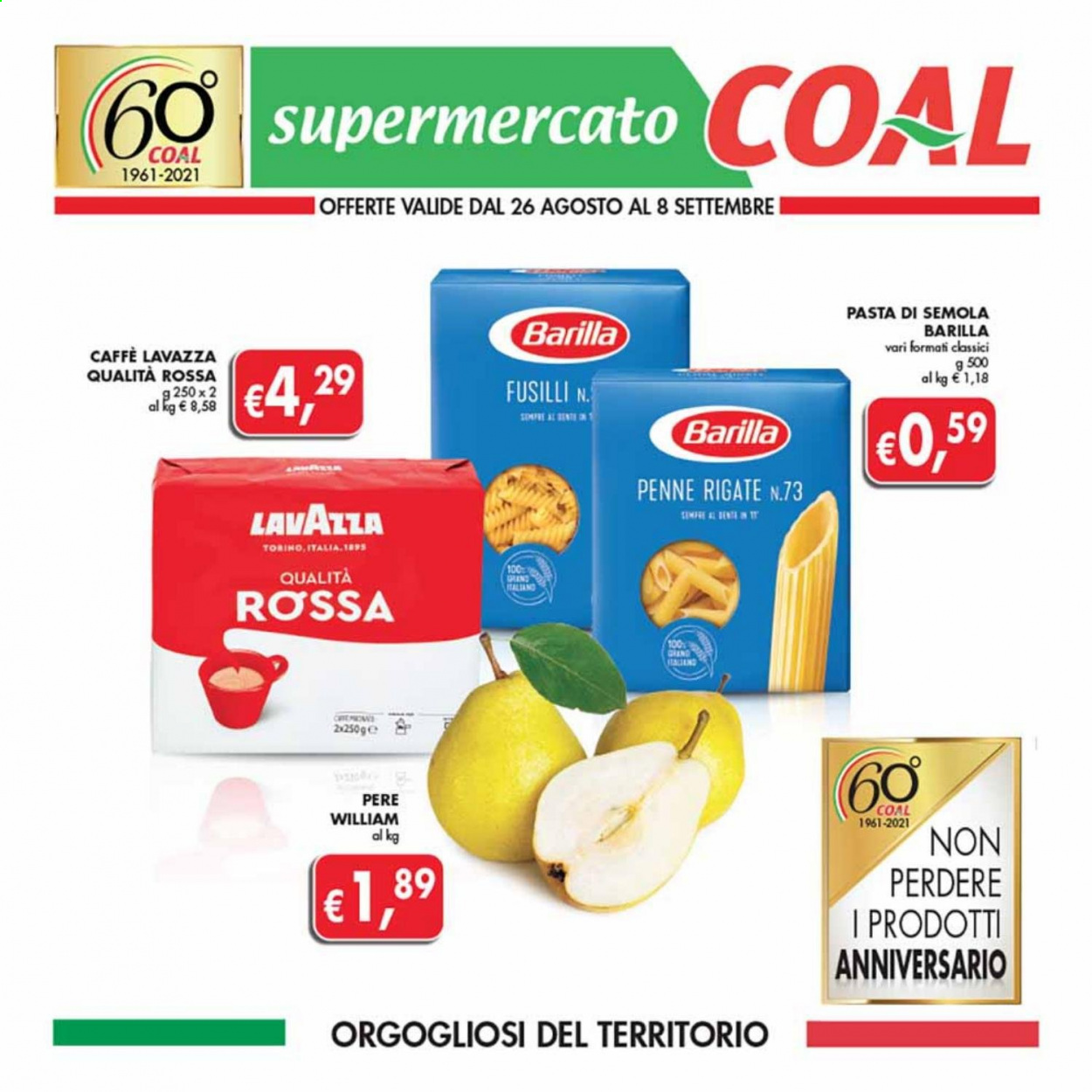 Volantino COAL - 26/8/2021 - 8/9/2021. Pagina 1