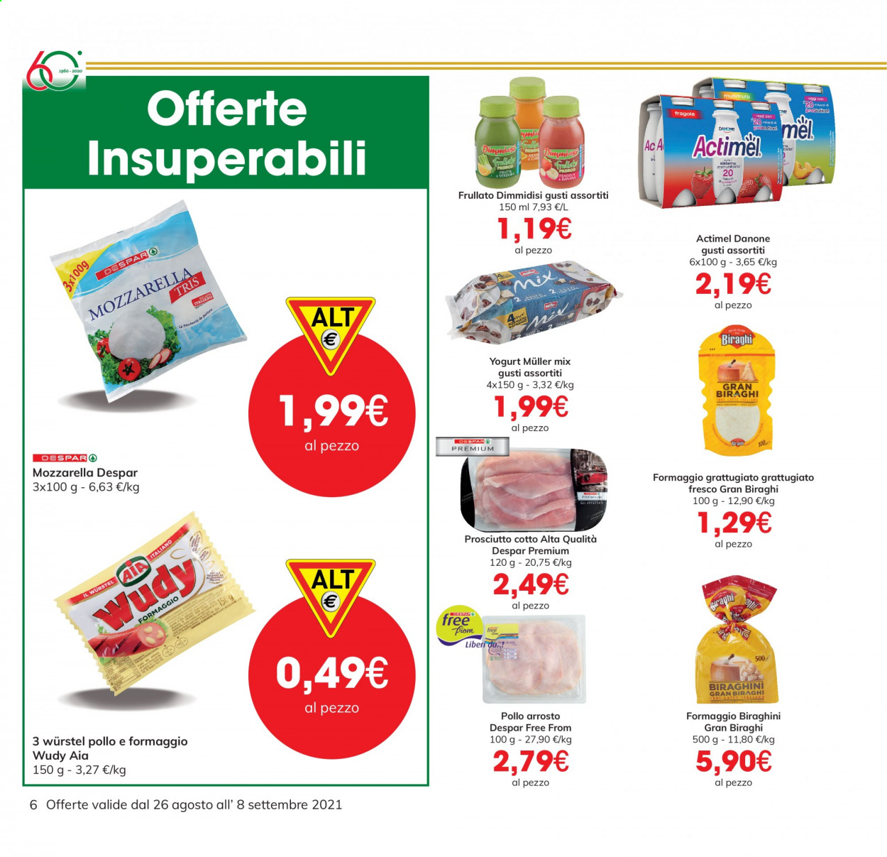 Volantino Eurospar - 26/8/2021 - 8/9/2021. Pagina 6